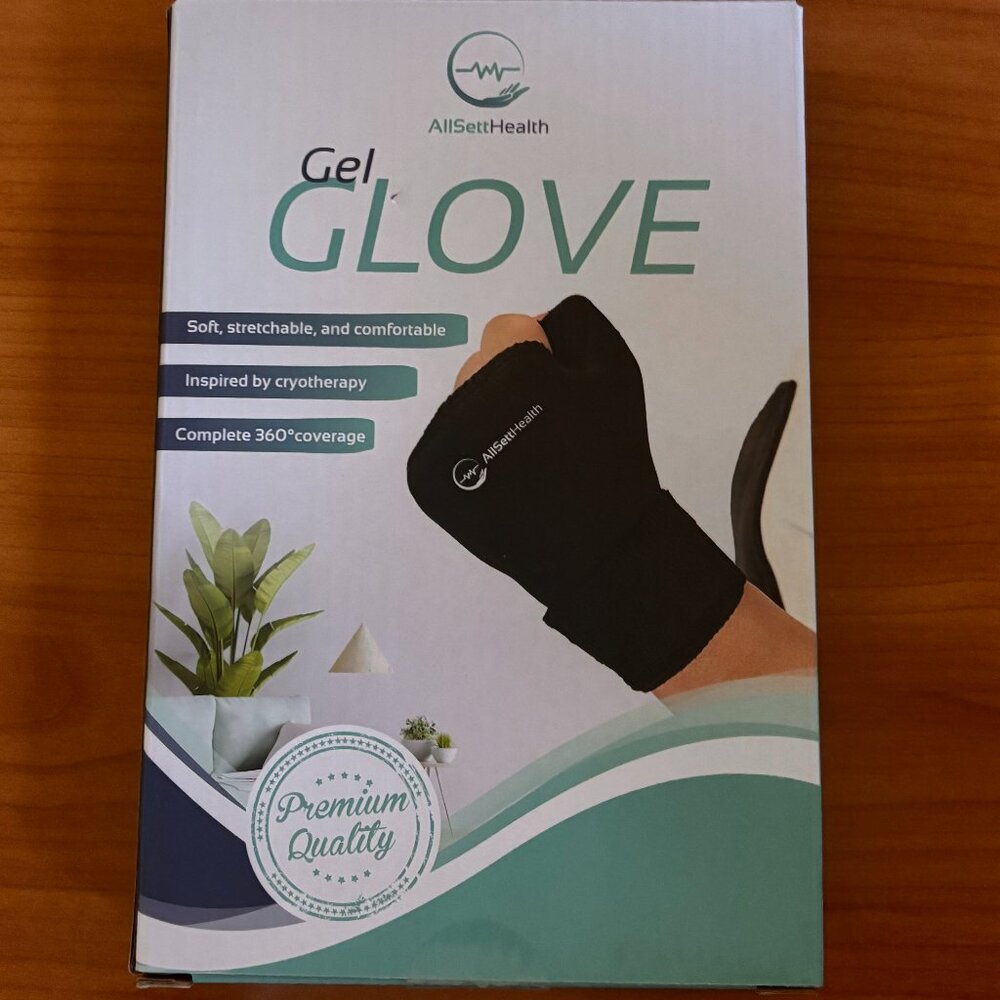 Hot and Cold Gel Thumb Wrist Wrap for Arthritis Relief